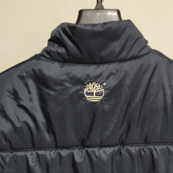 Timberland Men's Utility Puffer Vest, Blue, Pockets, Lined, Durable, Size L - Picture 5 of 8